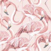 Gradient панно фламинго розовый 20х60 (59,4x59,8)